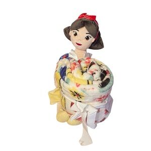 Disney Princess Stuffed Doll with Colorful Blanket